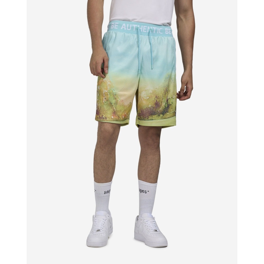 Eastside Golf Paradise Walk-On Shorts Mens Small Teal Multi EGMU8003-MULTI NEW